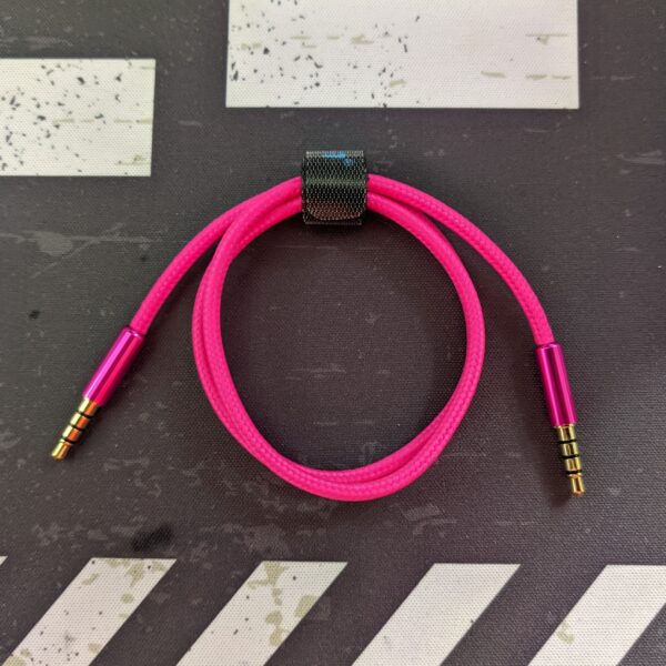 TRRS cable braided pink