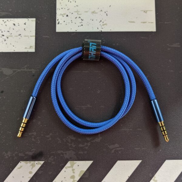 TRRS cable braided blue