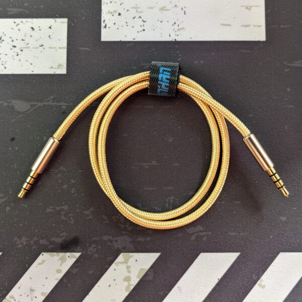 TRRS cable braided gold