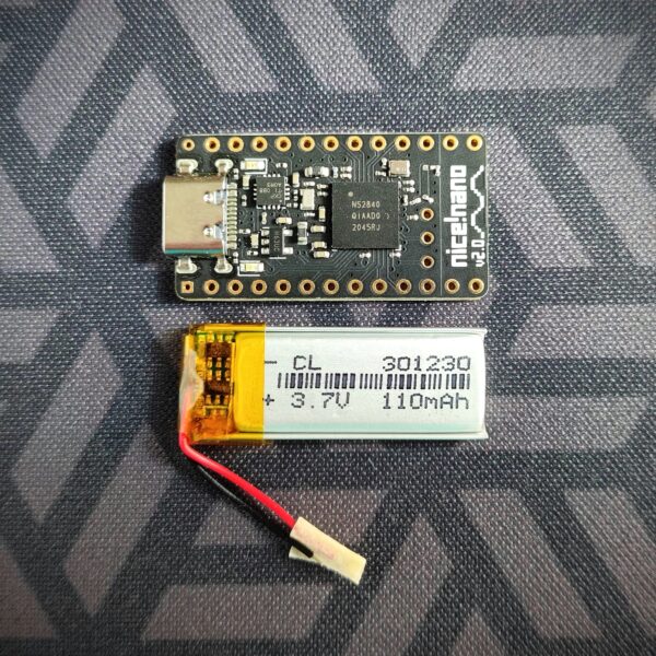 Li-Po Battery 301230 110 mAh (comparison)